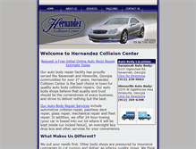 Tablet Screenshot of hernandezcollisioncenter.com